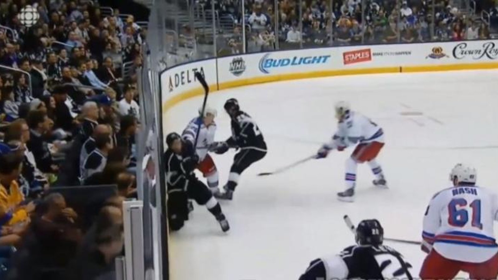 Coup Salaud De Chris Kreider À L'endroit De Drew Doughty