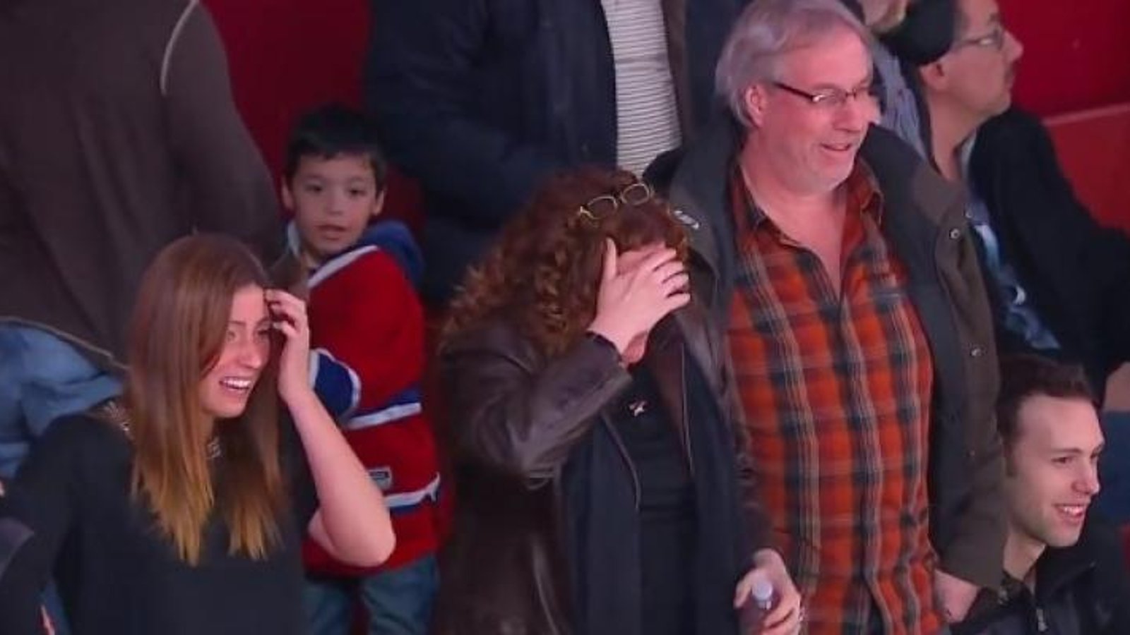 (VIDEO): A touching moment for these career hockey parents!