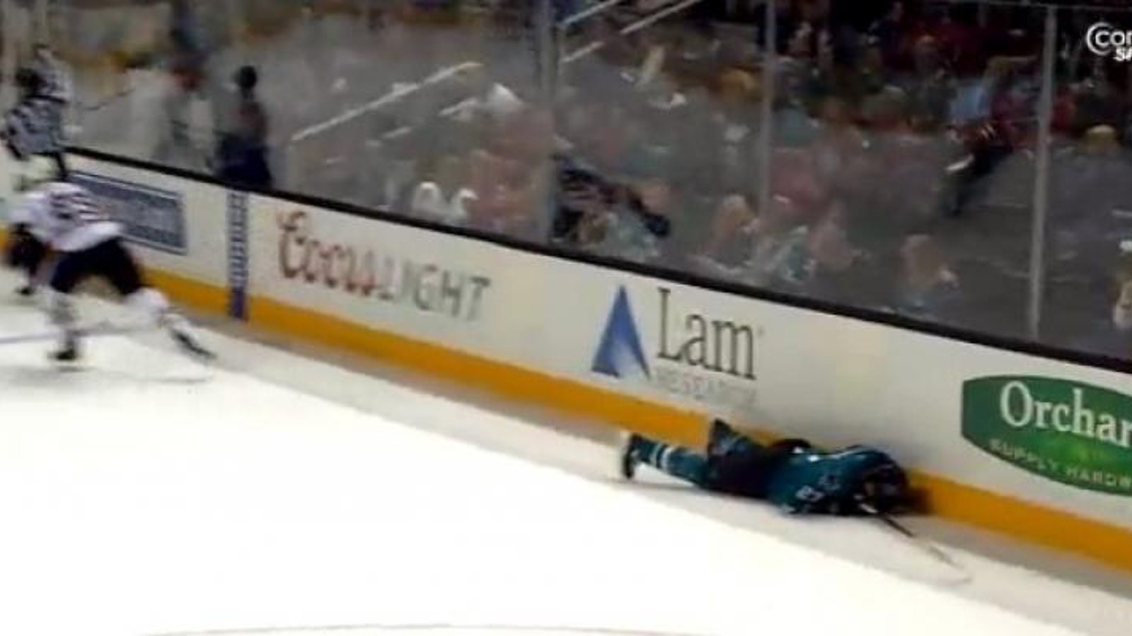 (VIDEO): Brian Bickell lowers the boom on Scott Hannan!