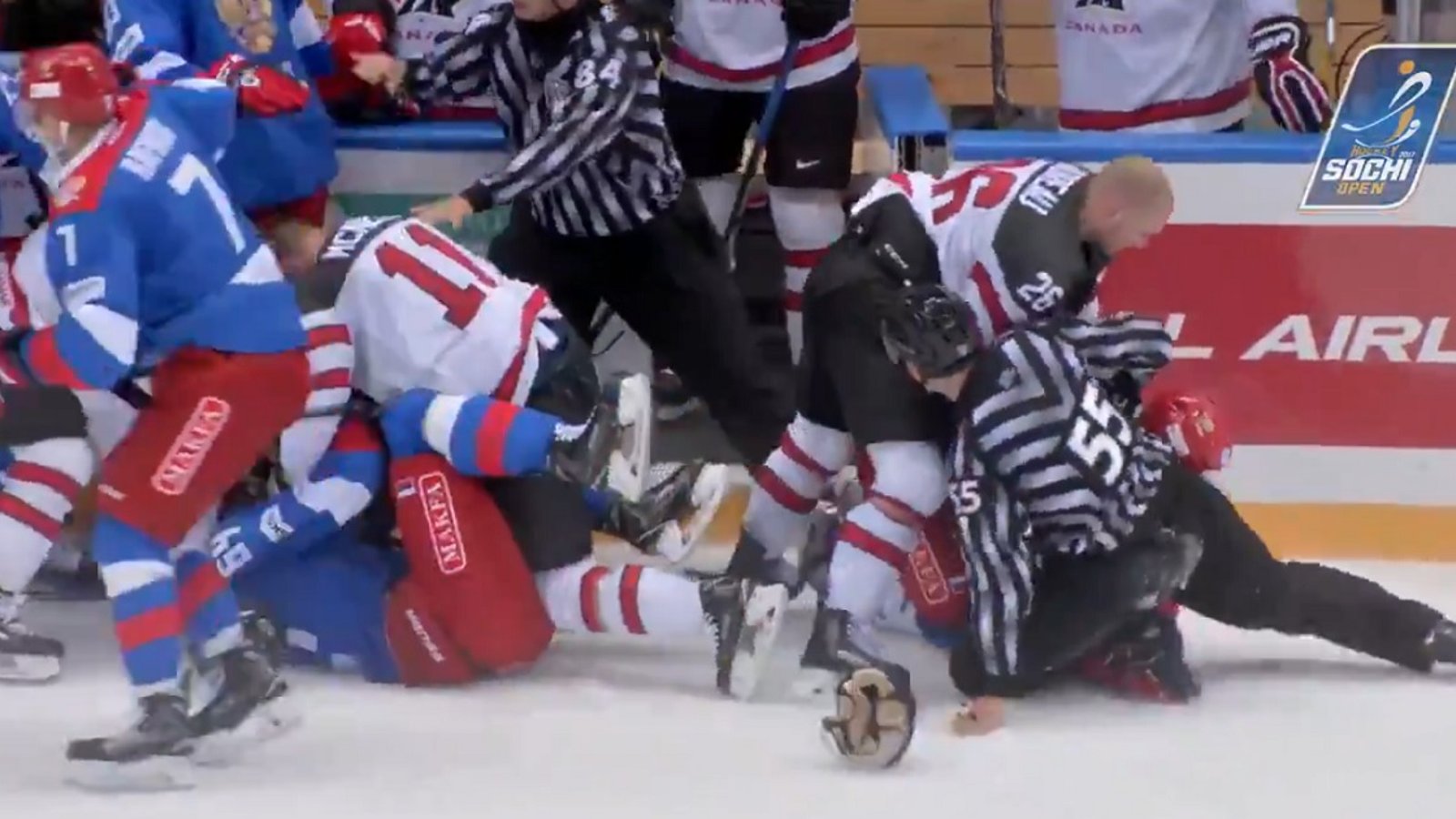 Breaking: Crazy brawl between Canada and Russia today!