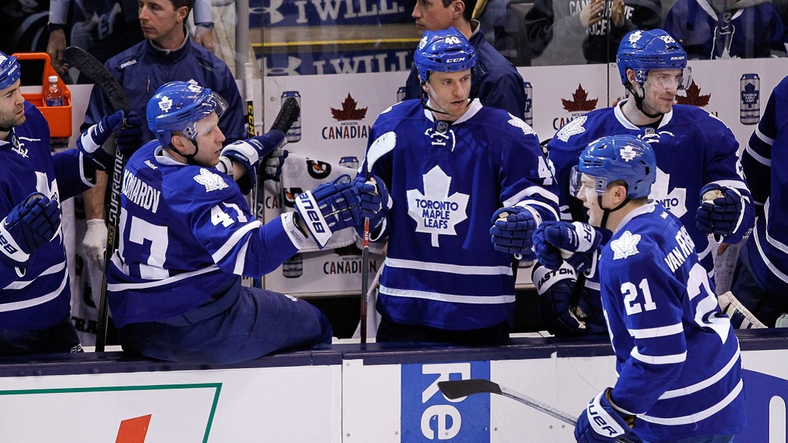 Leafs' van Riemsdyk comments on trade rumors swirling around him.