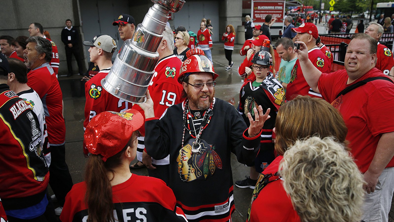 Must see: we found the Blackhawks' new jester! 