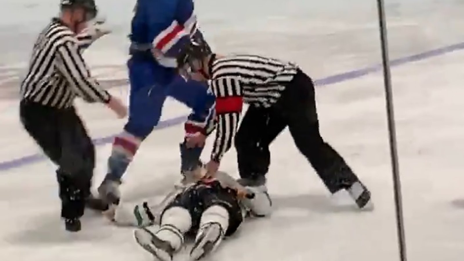 EOSHL fight ends with a one-punch knockout.