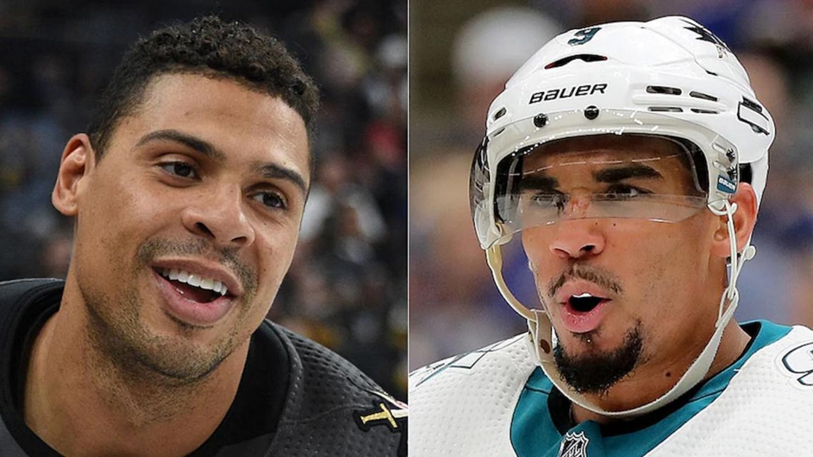 Ryan Reaves and Evander Kane renew their rivalry 10 minutes into the game.