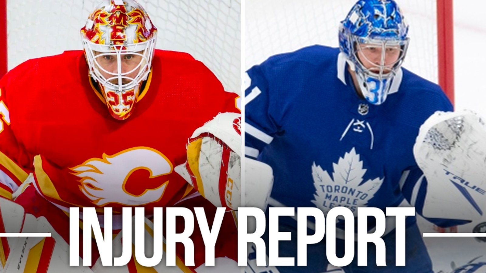 Flames and Leafs lose Markstrom and Andersen to injuries