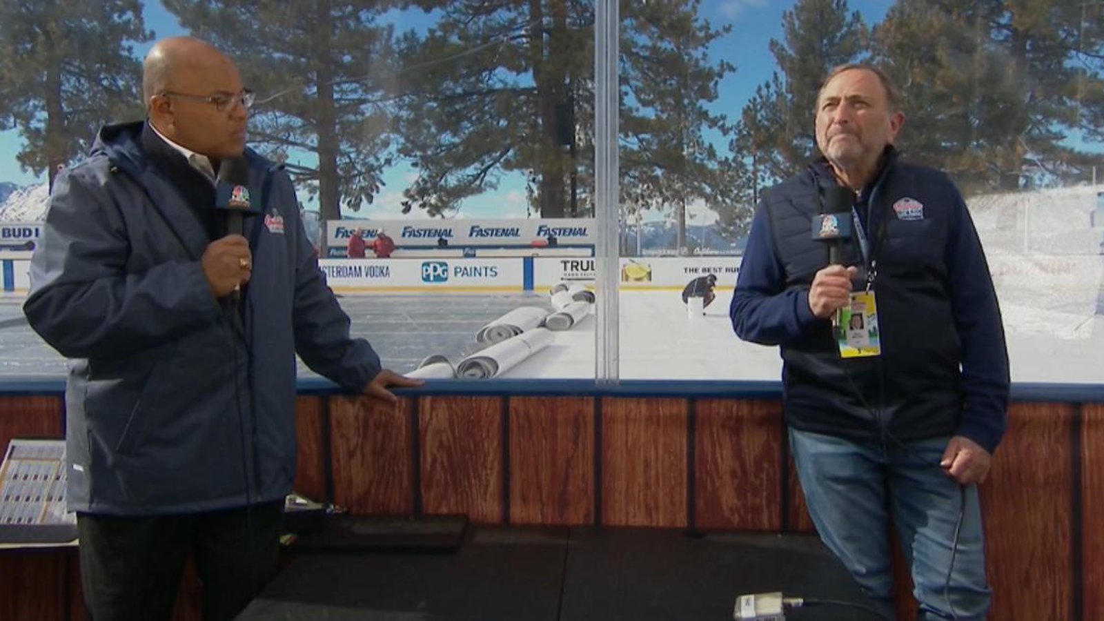 Disaster strikes the NHL's outdoor game in Lake Tahoe.