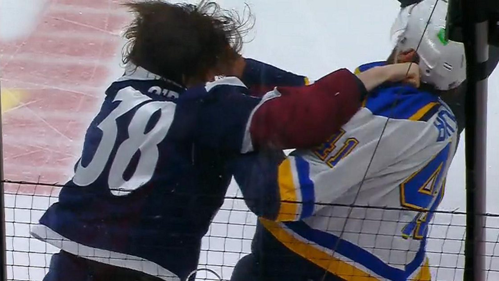 O'Brien and Bortuzzo throw bombs after all hell breaks loose in the neutral zone!