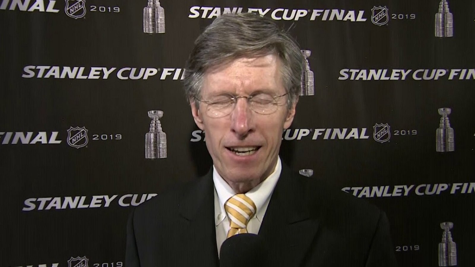 Bruins announcer Jack Edwards slams the officiating in Sunday's game.