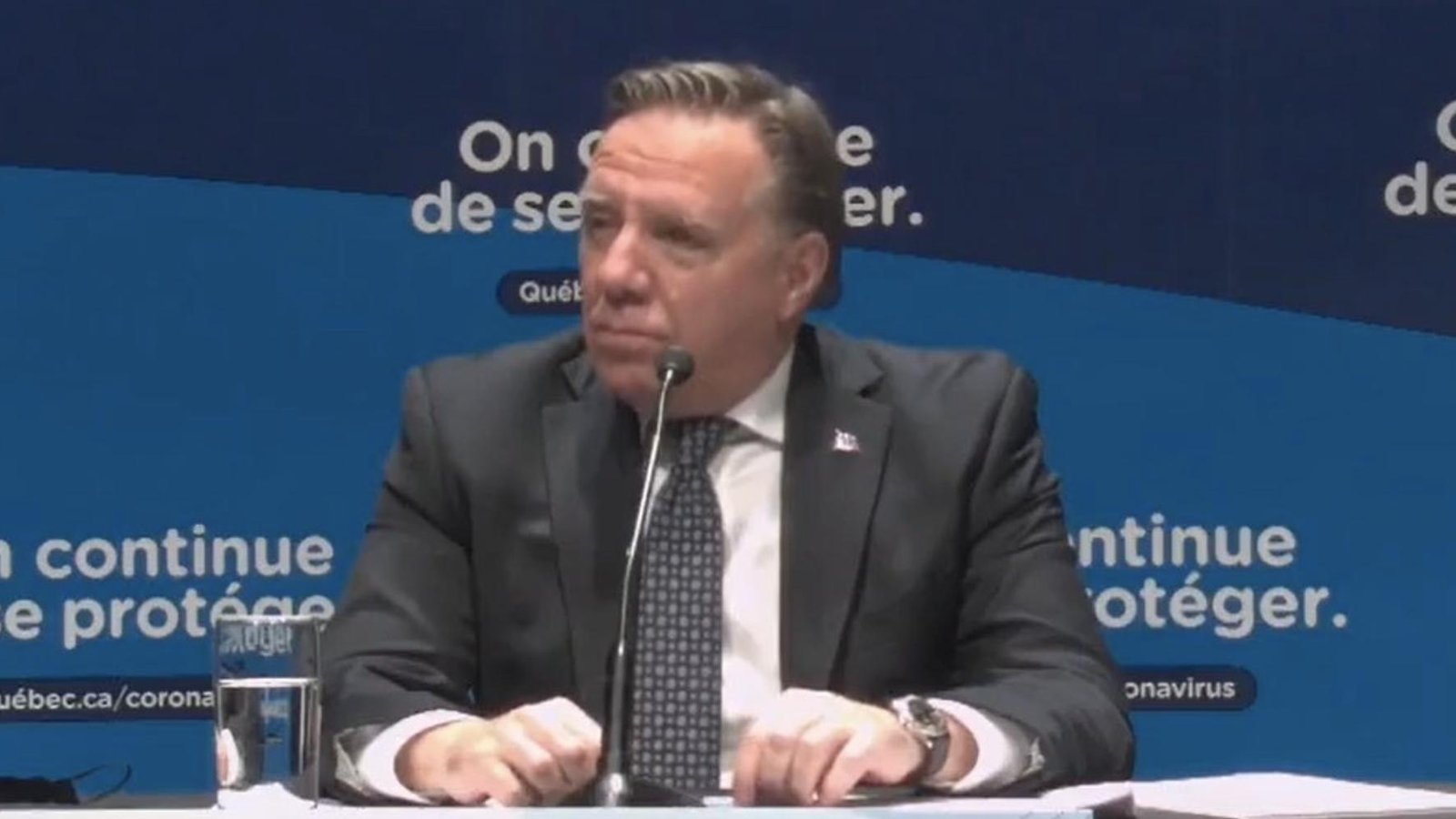 François Legault s'en prend à un journaliste de Radio X en pleine conférence de presse