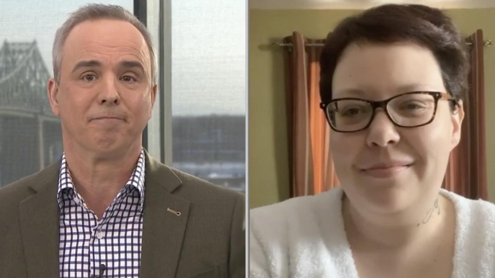 Gino Chouinard ému à Salut Bonjour par Caroline Gauthier qui a demandé l'aide médicale à mourir