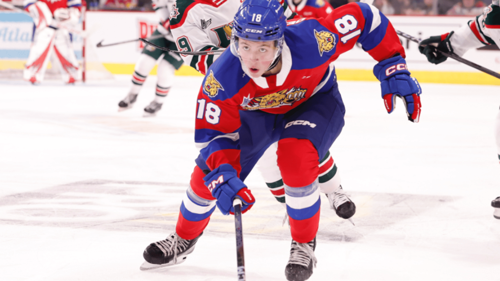Caleb Desnoyers brille en séries à Moncton et bouscule la hiérarchie du repêchage 2025