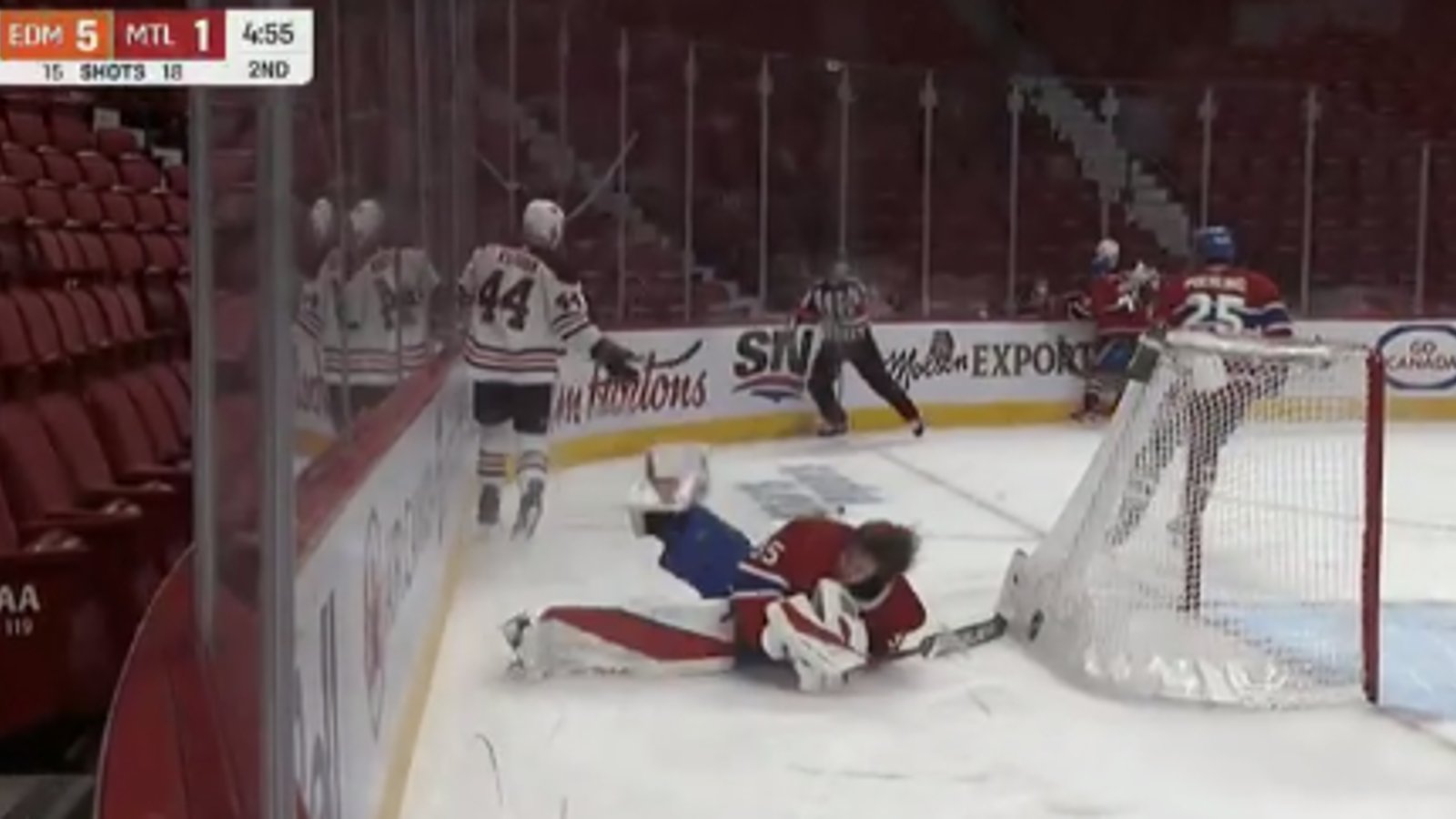 VIDÉO | Zack Kassian frappe Samuel Montembeault et ses coéquipiers ne vont pas prendre sa défense