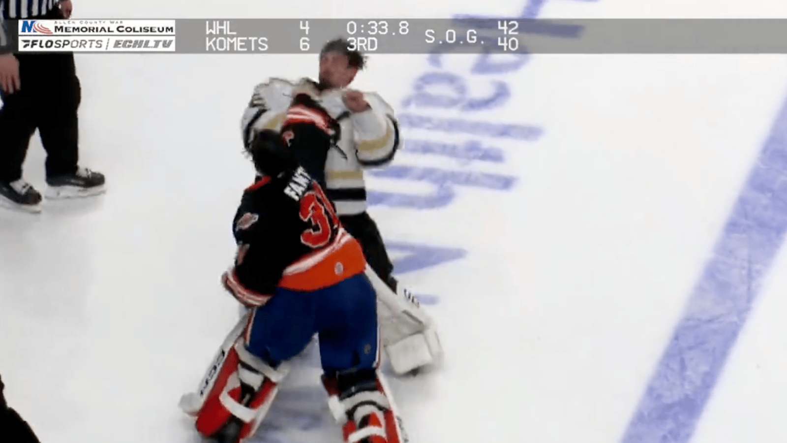 À VOIR : Brutal combat de gardiens dans la ECHL 