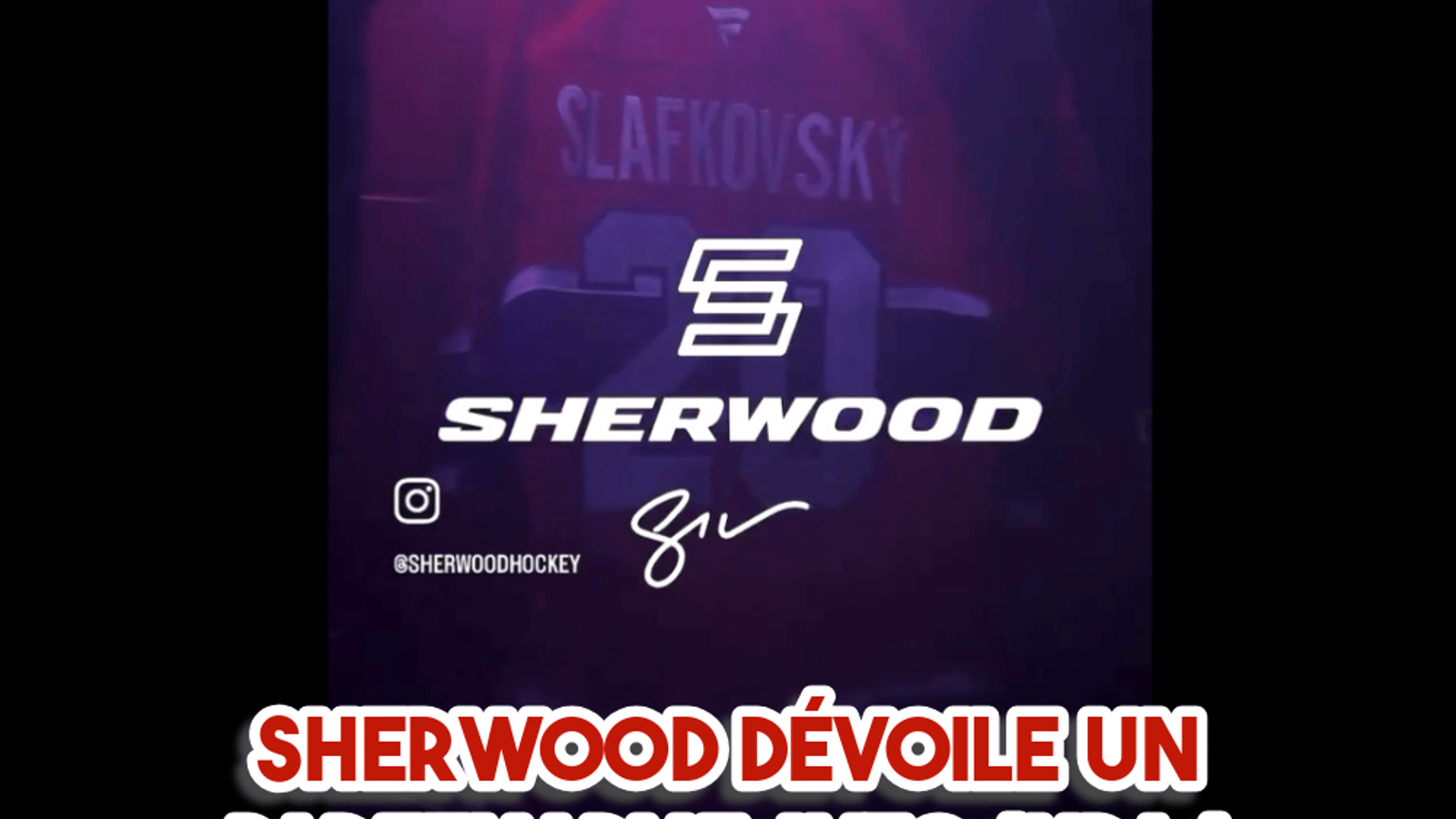Sherwood dévoile un partenariat avec Juraj Slafkovsky 