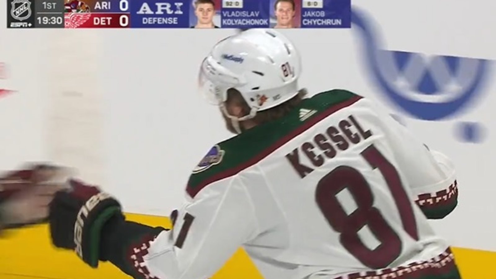 Phil Kessel a joué 30 secondes hier avant de quitter en avion!