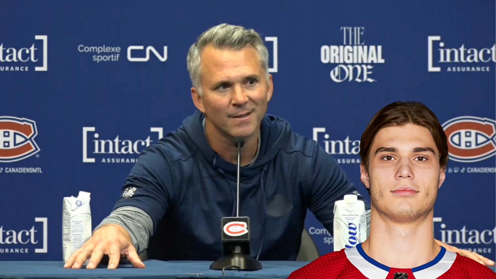 Cette statistique de Juraj Slafkovsky confirme pourquoi Martin St-Louis doit l'utiliser plus souvent
