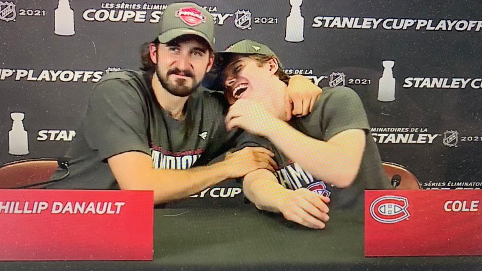 Phillip Danault réservait une surprise pour Nick Suzuki et Cole Caufield!