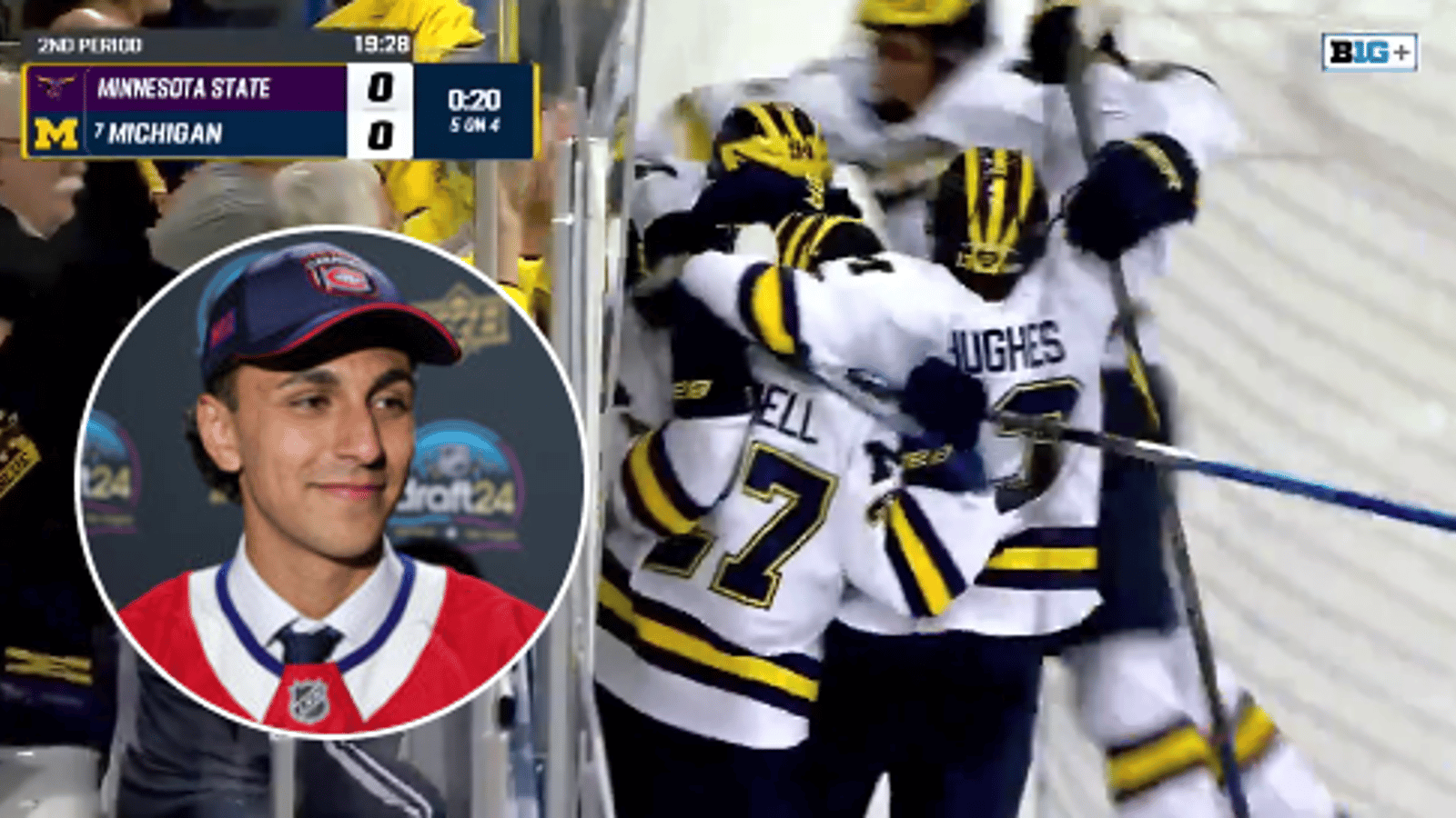 Un premier match électrisant pour Michael Hage dans la NCAA