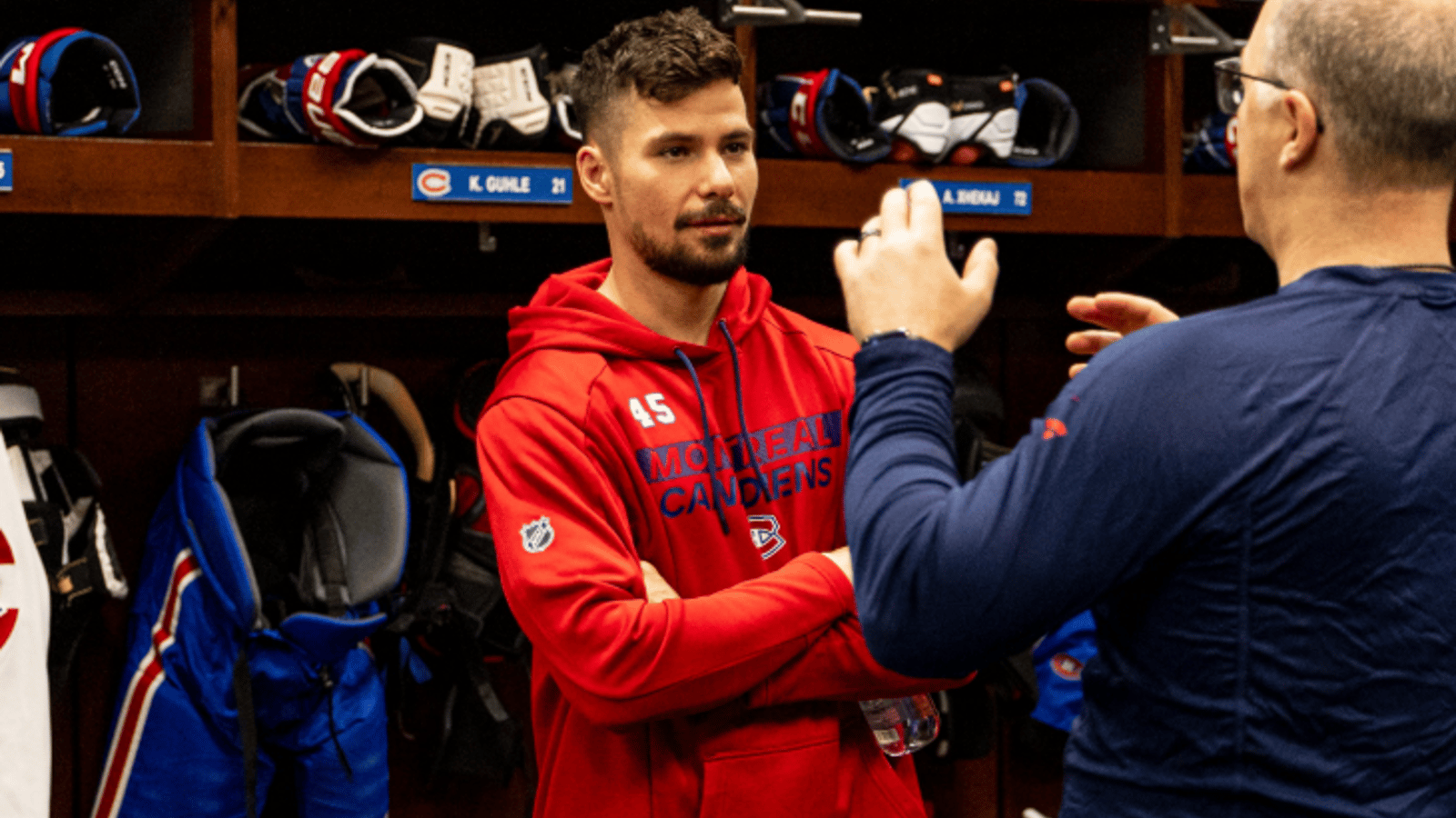 Alexandre Carrier vit ses premiers moments avec le Canadien