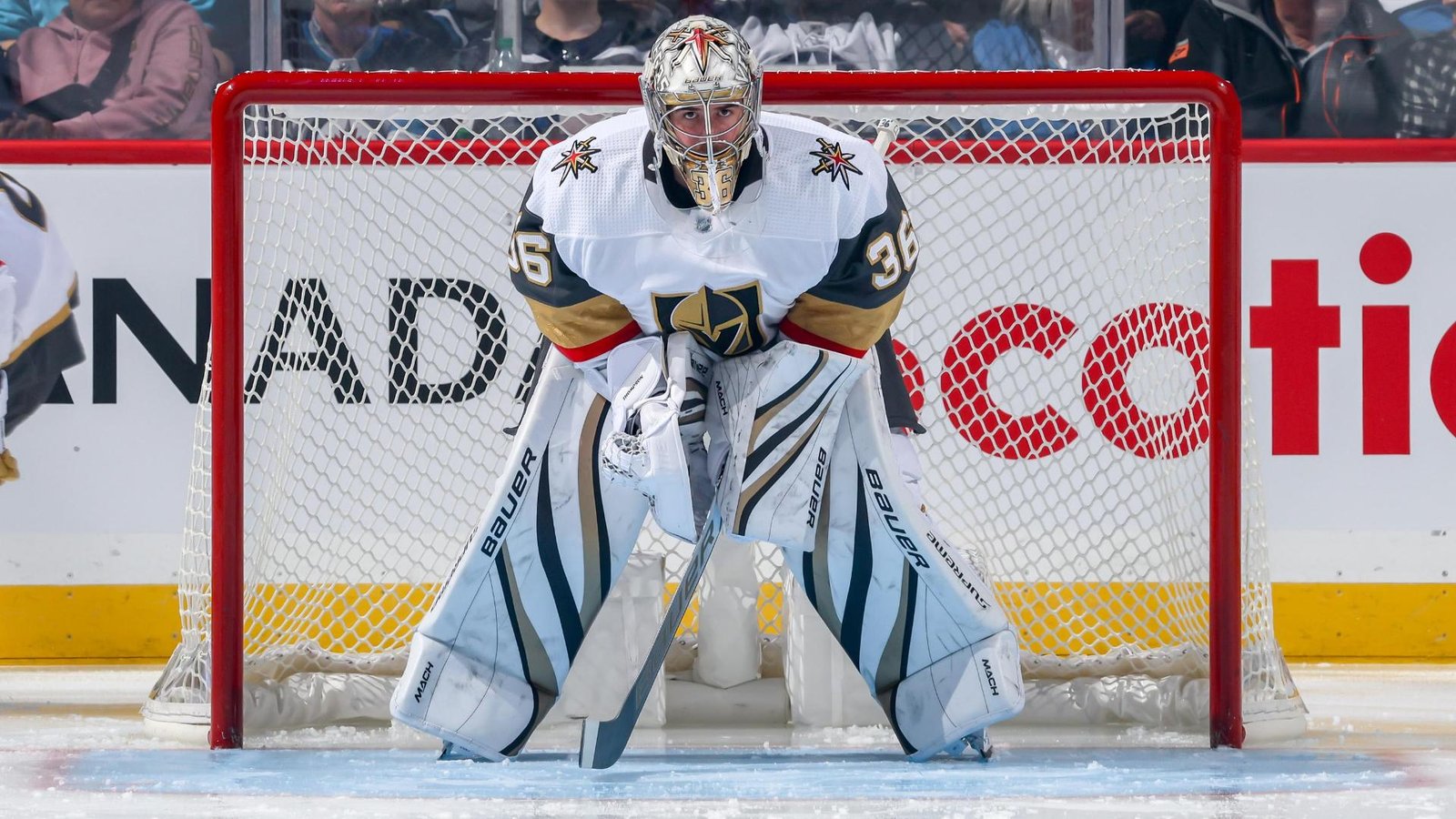 La LNH a interdit le nouveau masque de Logan Thompson