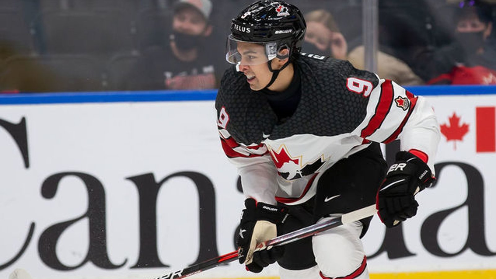 Dylan Guenther lance une flèche à Connor Bedard et Adam Fantilli
