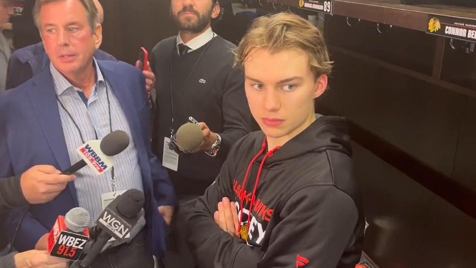 Connor Bedard a démontré sa grande maturité hier soir