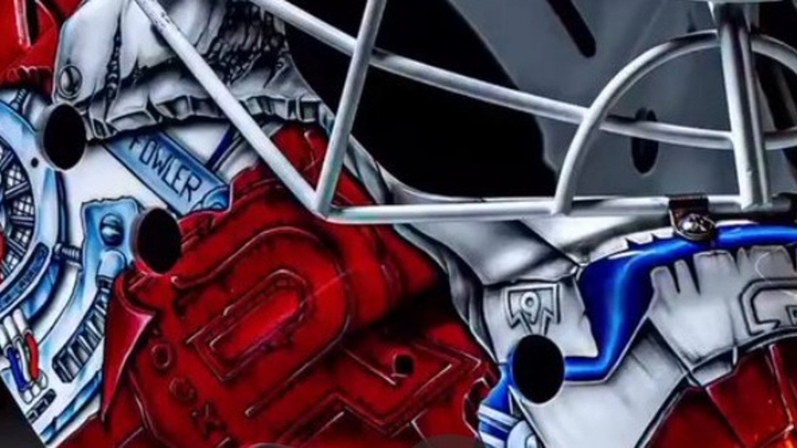 Jacob Fowler dévoile son nouveau masque du Rocket