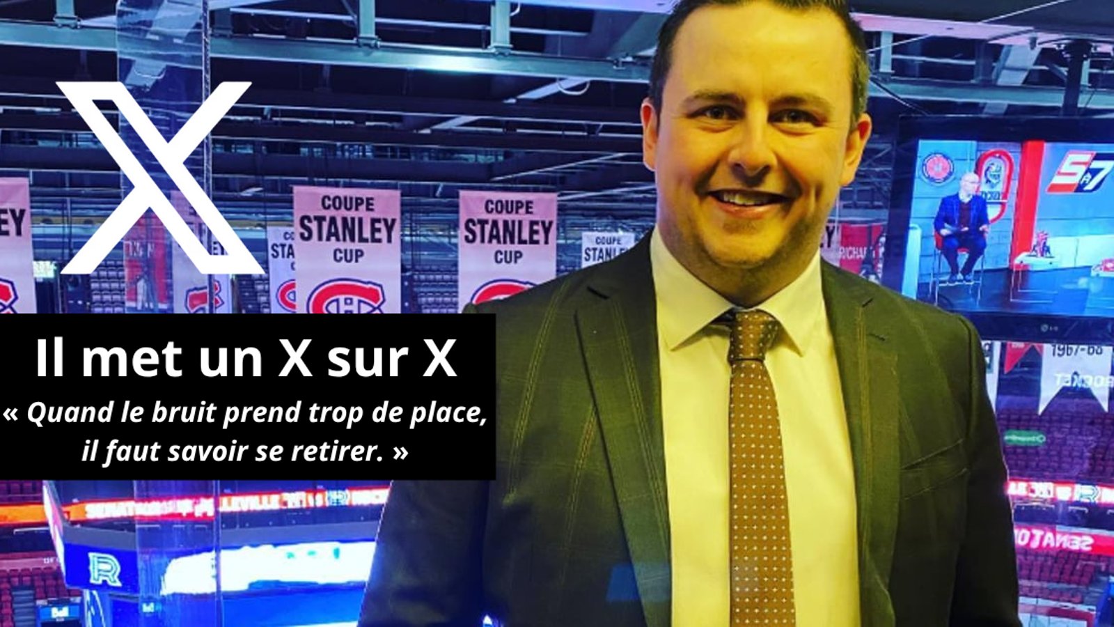 Anthony Marcotte quitte X: la voix du Rocket se retire du réseau social