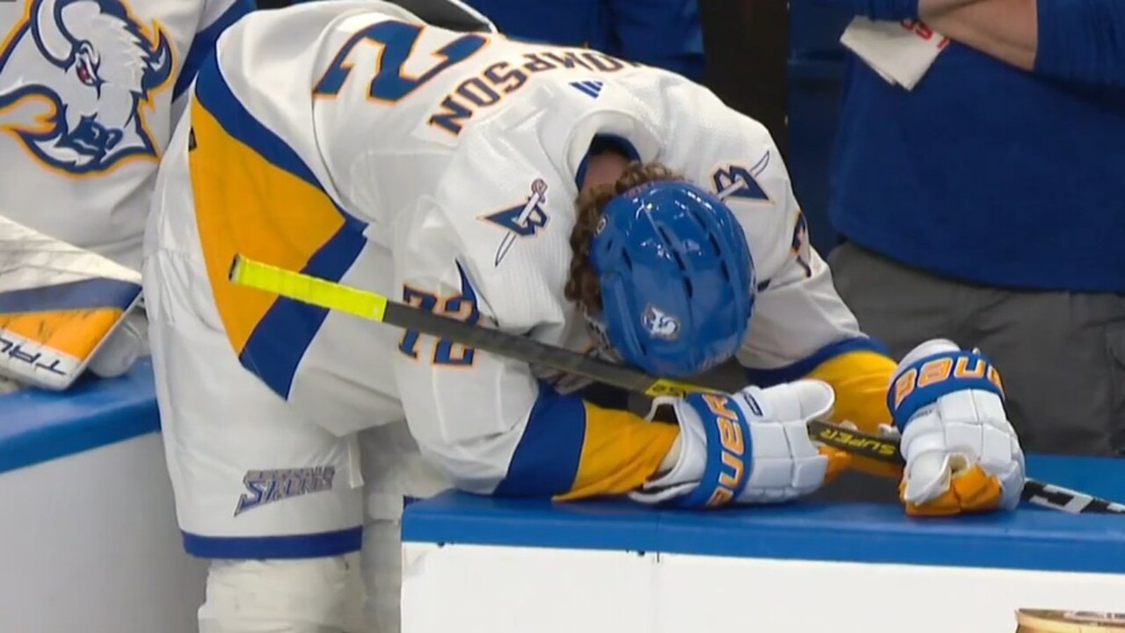 On connaît maintenant l'ampleur de la blessure de Tage Thompson