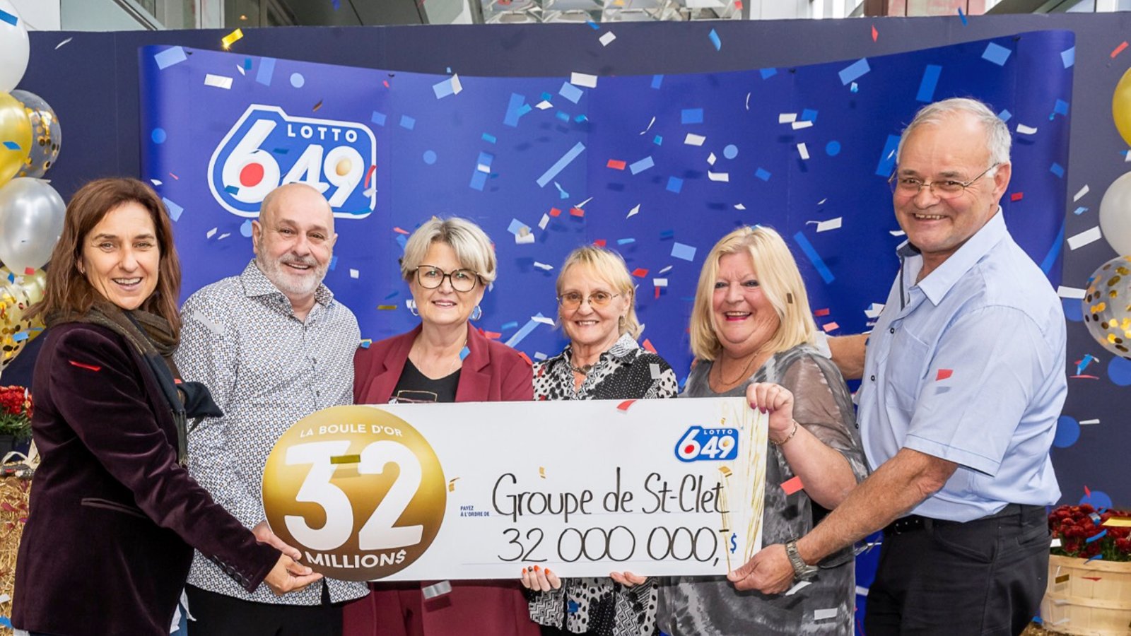 Six chanceux de Saint-Clet se partagent un gros lot de 32 000 000$ au Lotto 6/49 