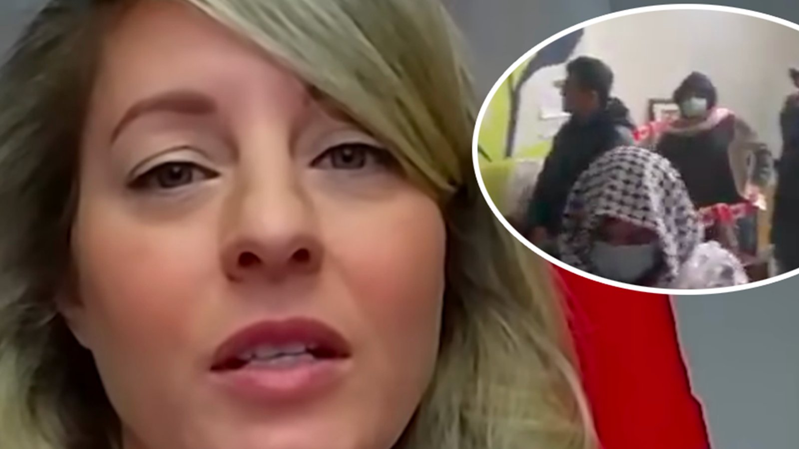 Le bureau de Mélanie Joly occupé par des manifestants