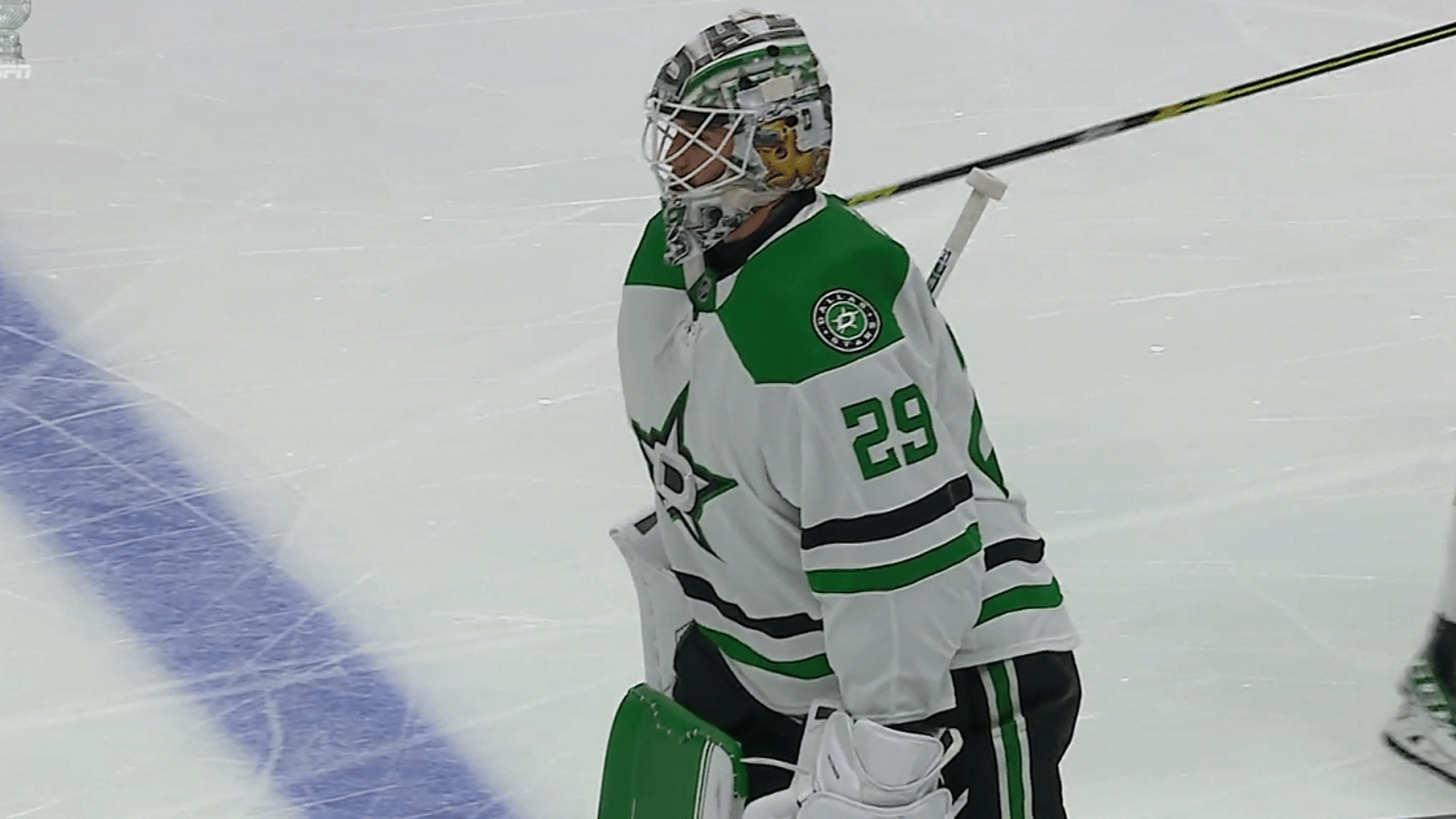 Jake Oettinger pulled for the second time in the series.