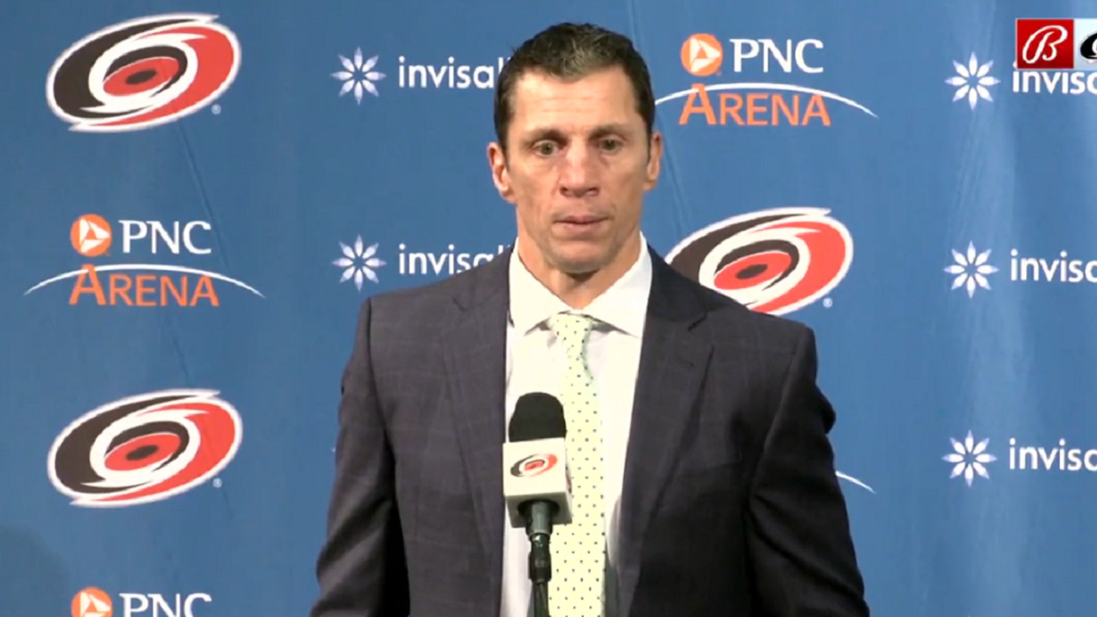 Rod Brind'Amour makes a goalie change for Game 2!