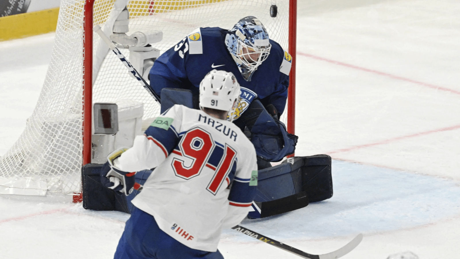 Red Wings prospect Carter Mazur dominating for Team USA 