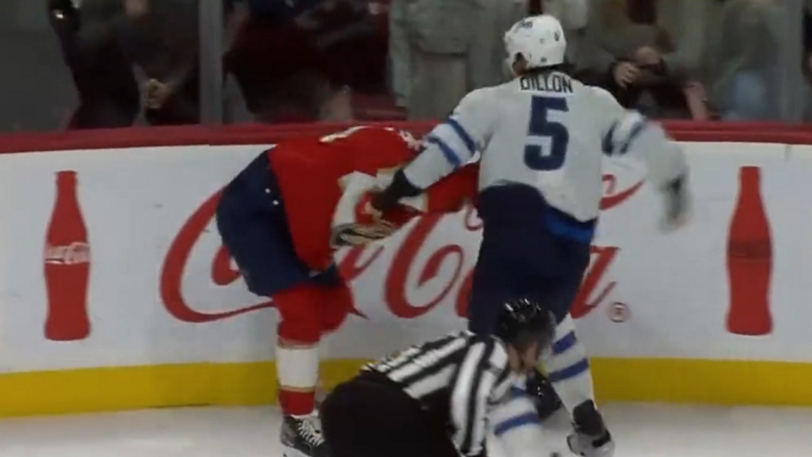 Brenden Dillon destroys Sam Reinhart in one-sided beatdown.