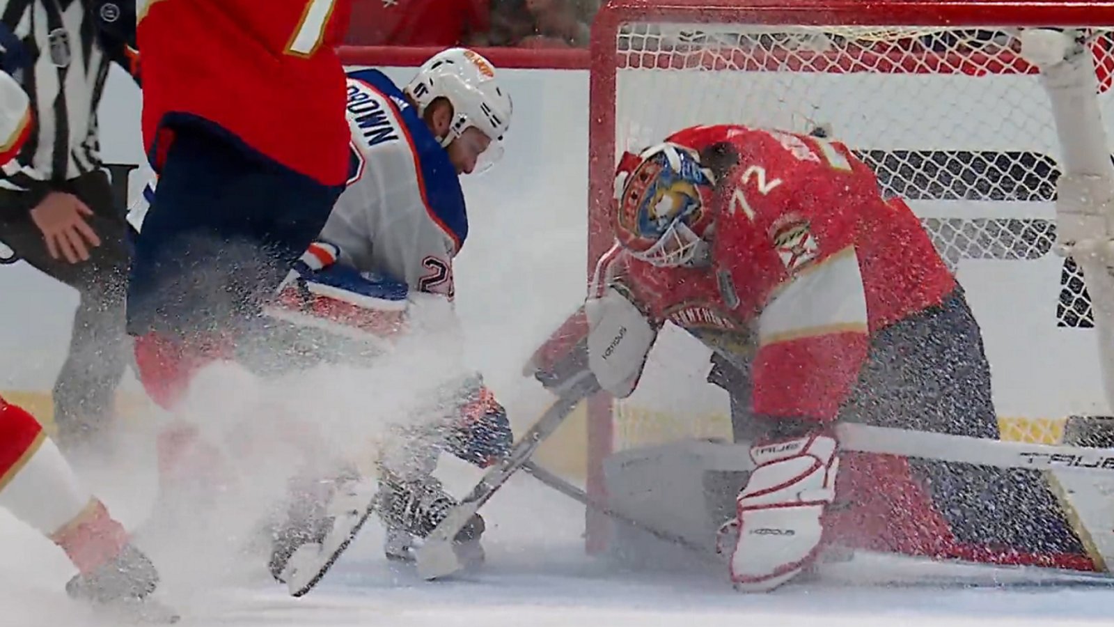 Connor Brown denied a goal in Game 1 of Stanley Cup Final.