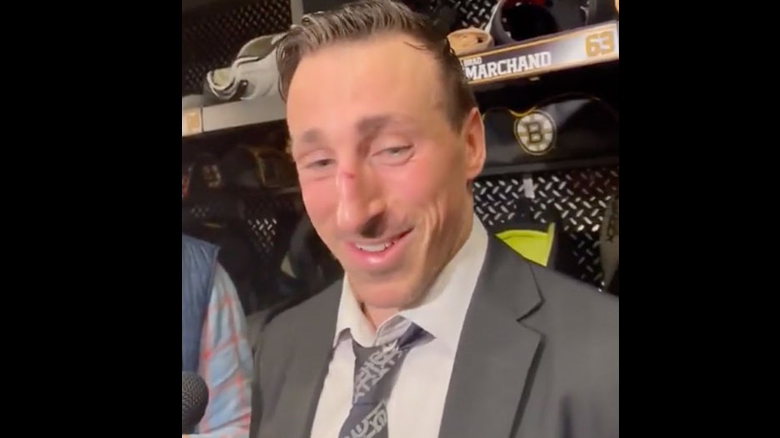 Marchand on Pastrnak: “He looks phenomenal naked.”