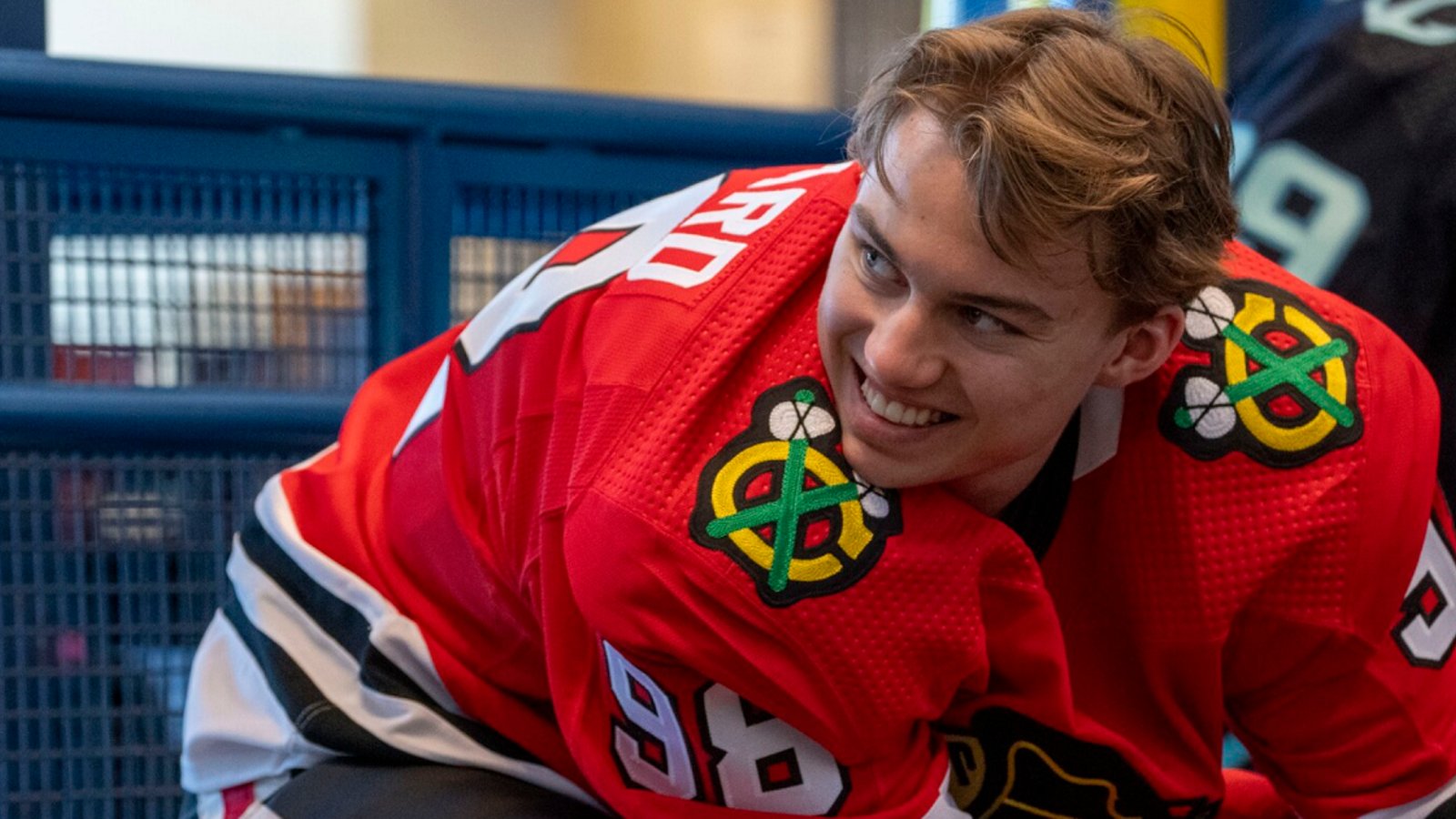 Connor Bedard scored a hat trick in his first game as a Blackhawk!