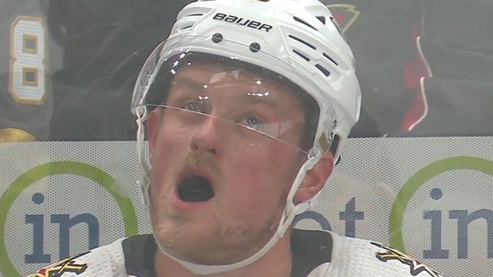 Jack Eichel ejected for spearing Kirill Kaprizov.