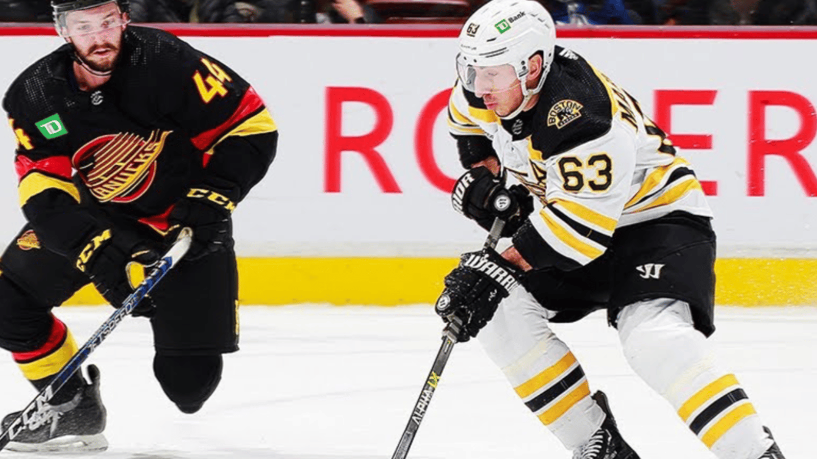 Bruins release lineup for clash with Canucks