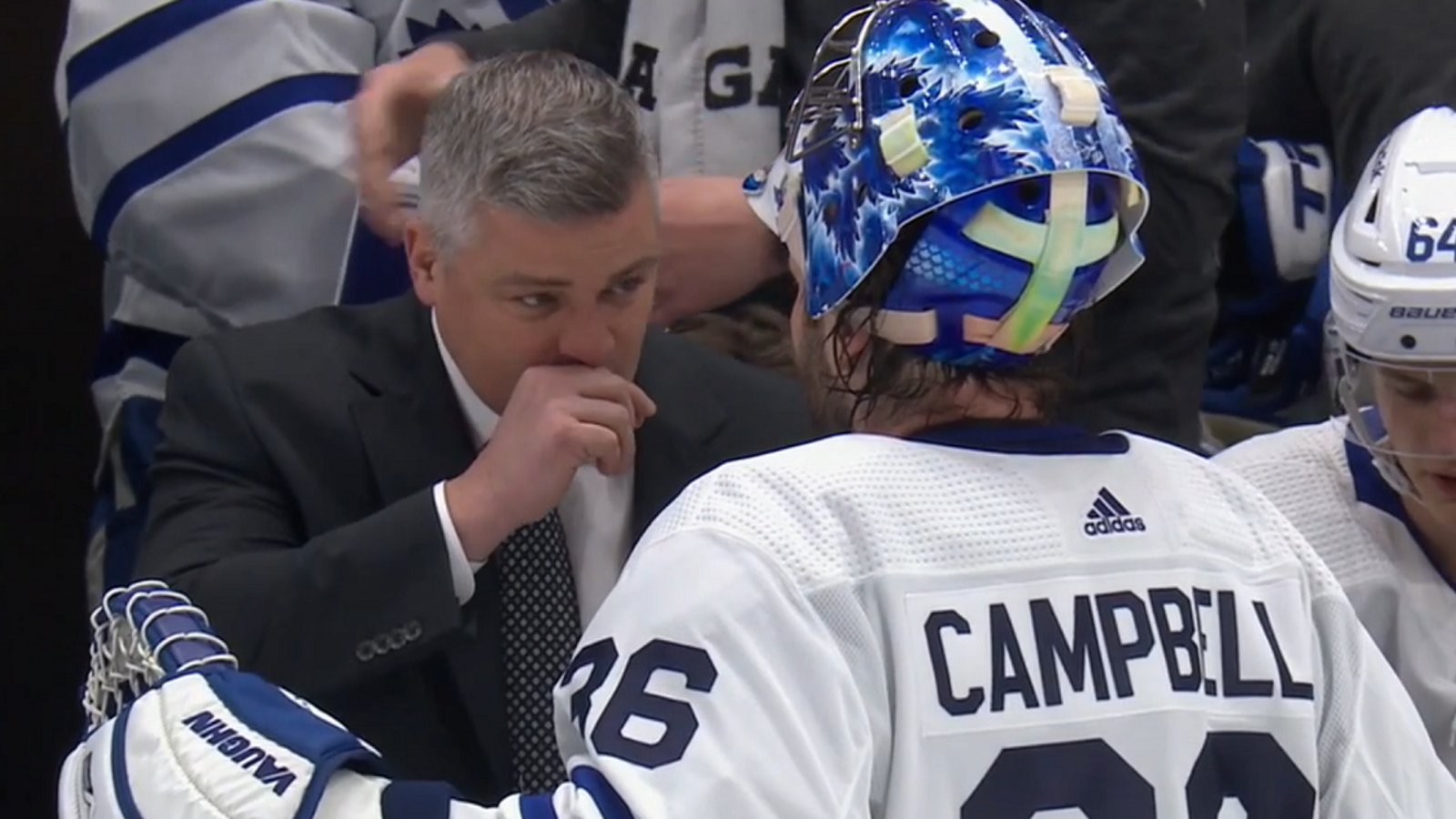 Jack Campbell pulled after allowing 5 goals in Game 4.