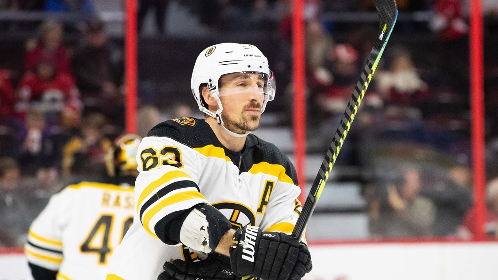 Brad Marchand roasts the NBA on social media.