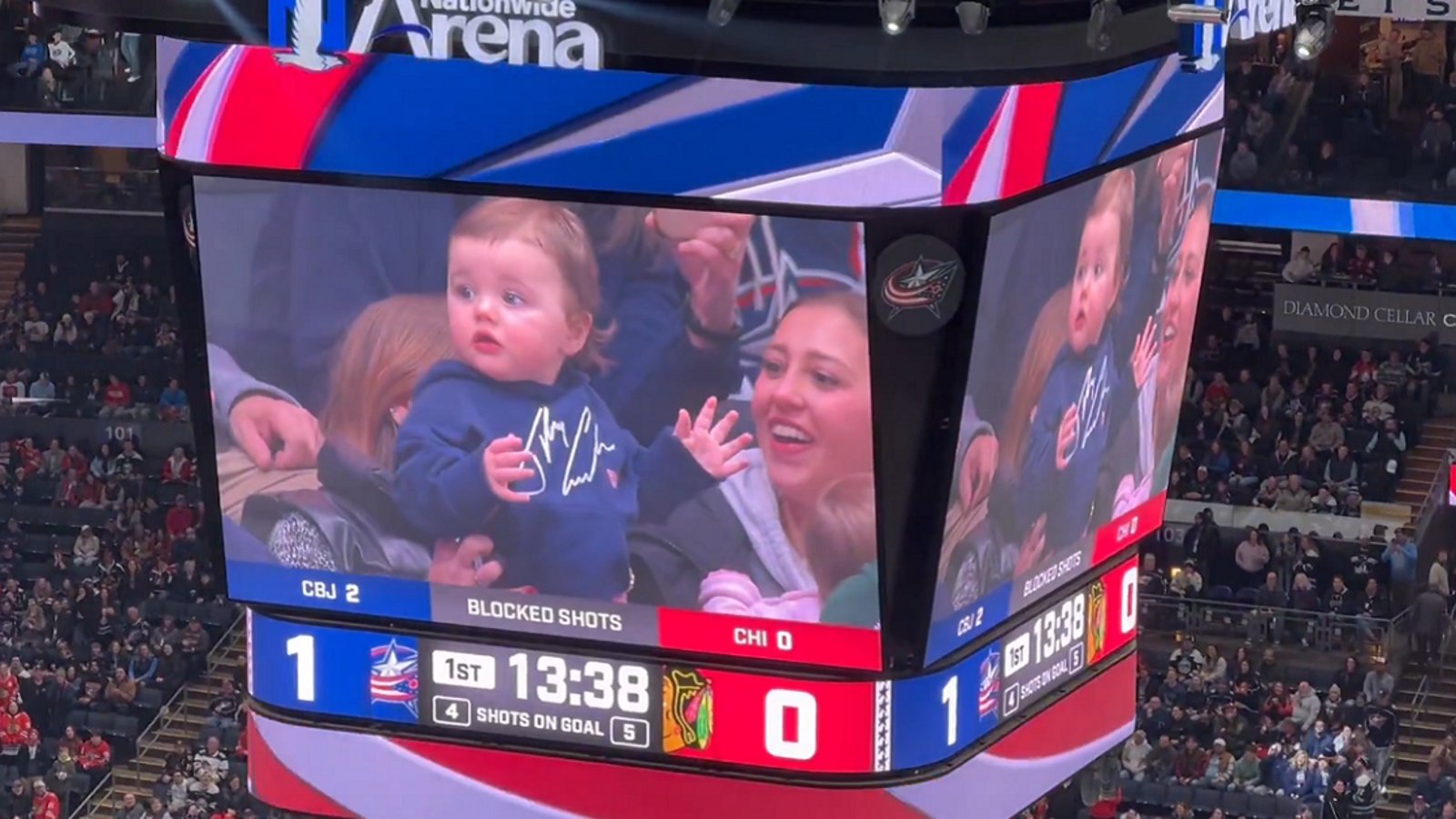 Johnny Gaudreau's baby gets incredible 1st birthday surprise from NHL fans.