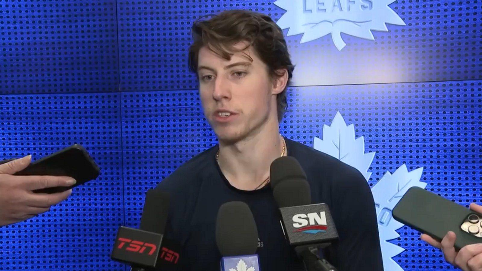Mitch Marner skips practice ahead of Game 1.