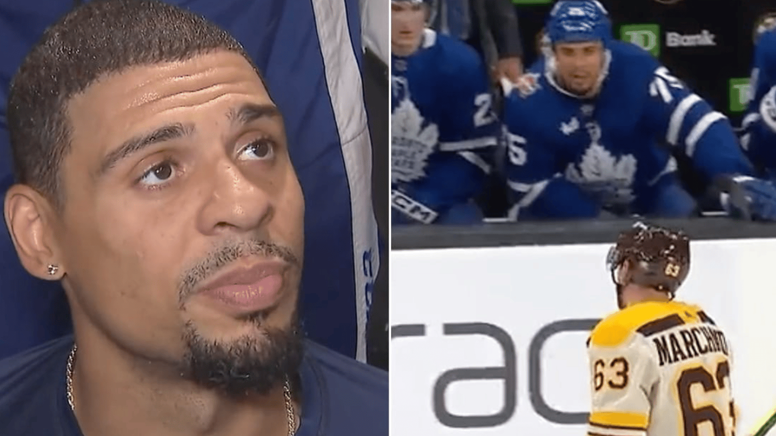 Ryan Reaves hits back at Brad Marchand 
