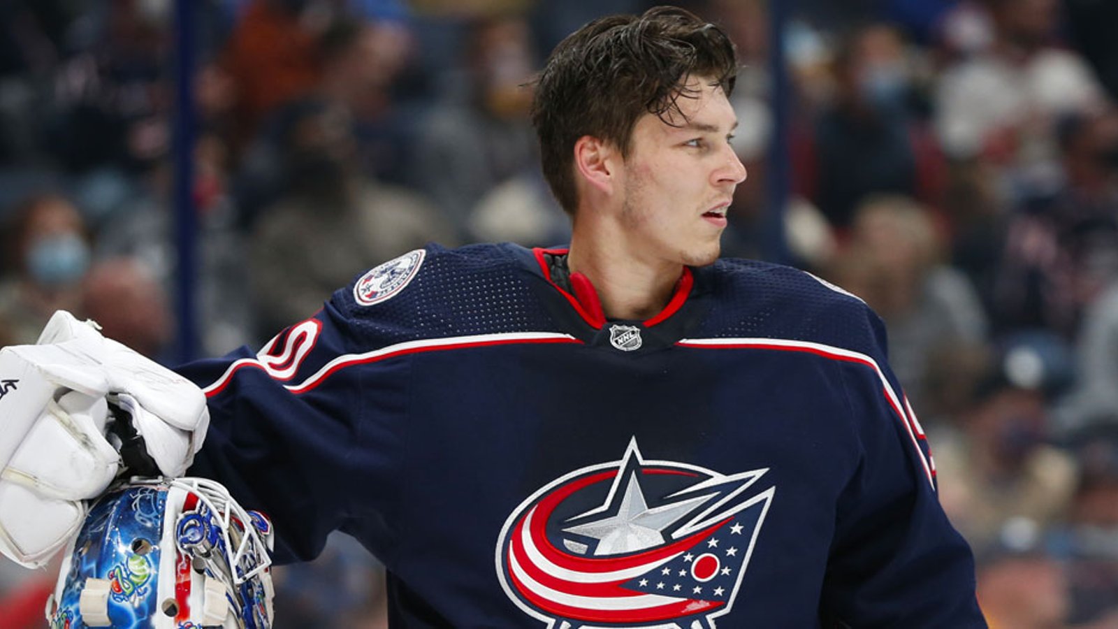 Merzlikins fires back at Stars fan who taunted over Kivlenieks' death