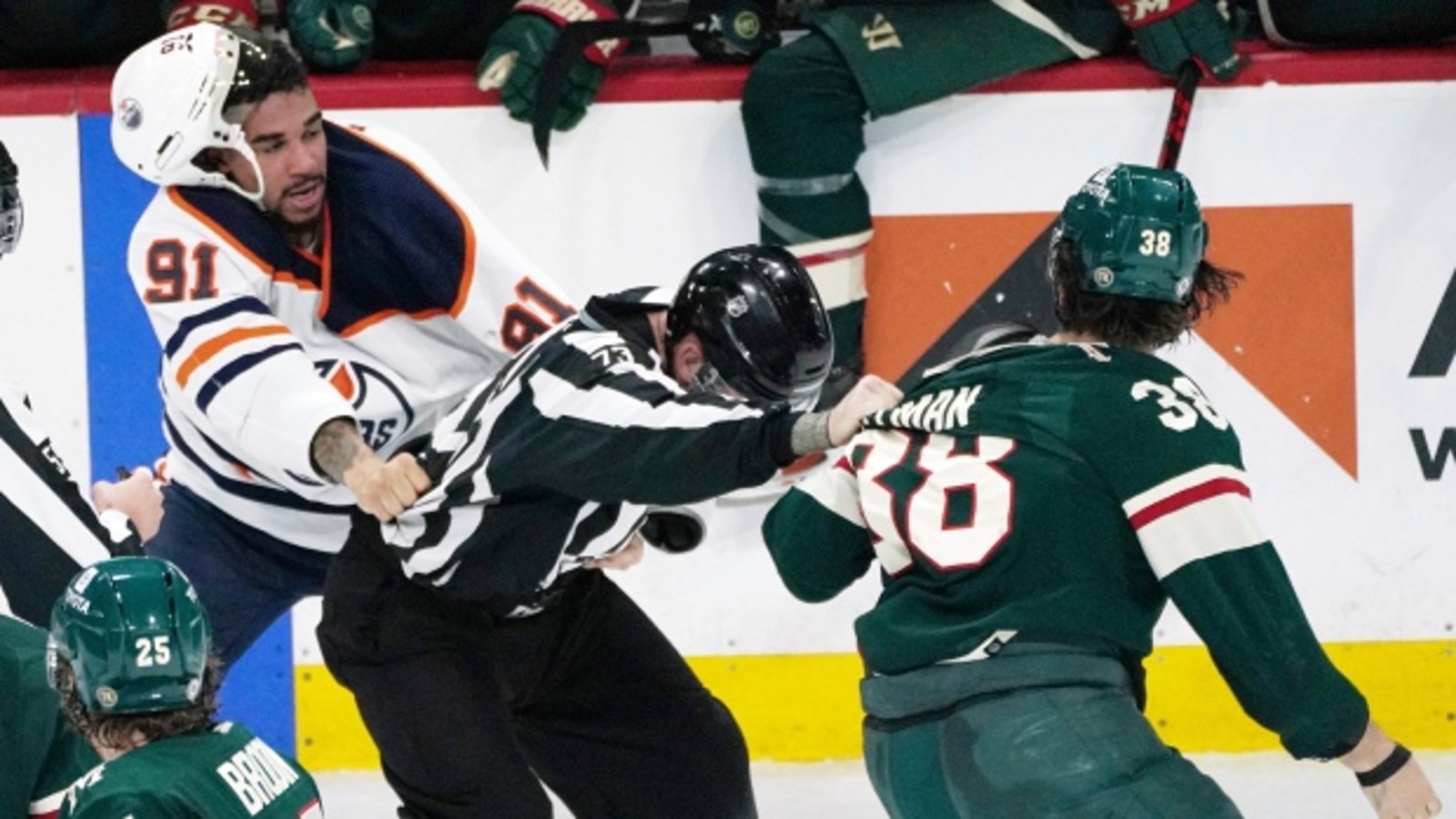 Evander Kane and Ryan Hartman’s altercation keeps going after the game!