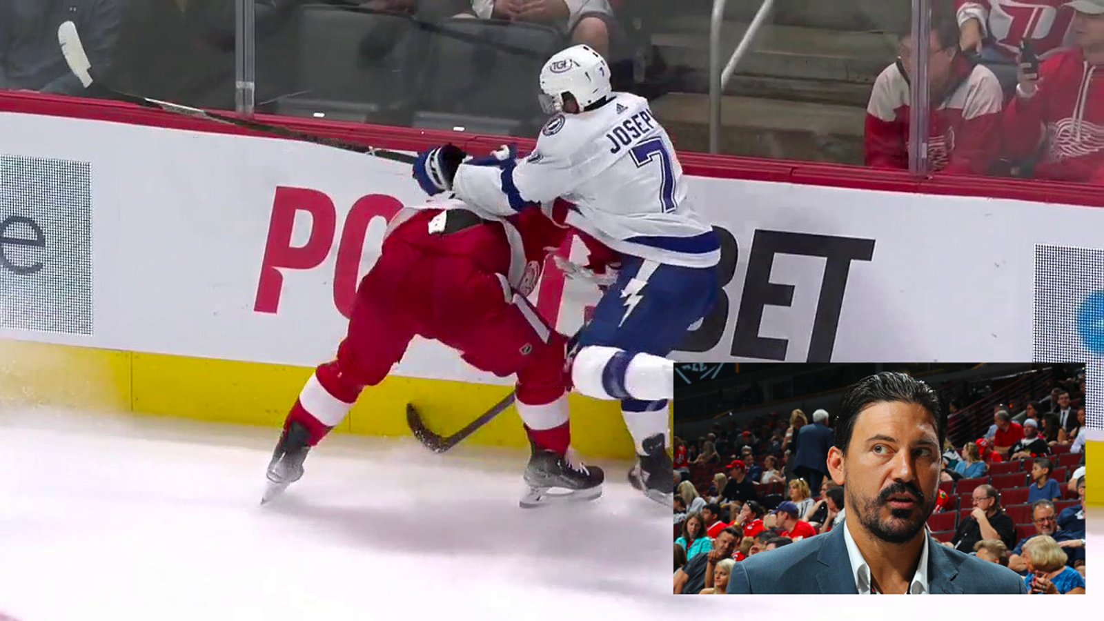 NHL Player Safety’s George Parros has lame excuse for Larkin on Joseph’s suspension controversy