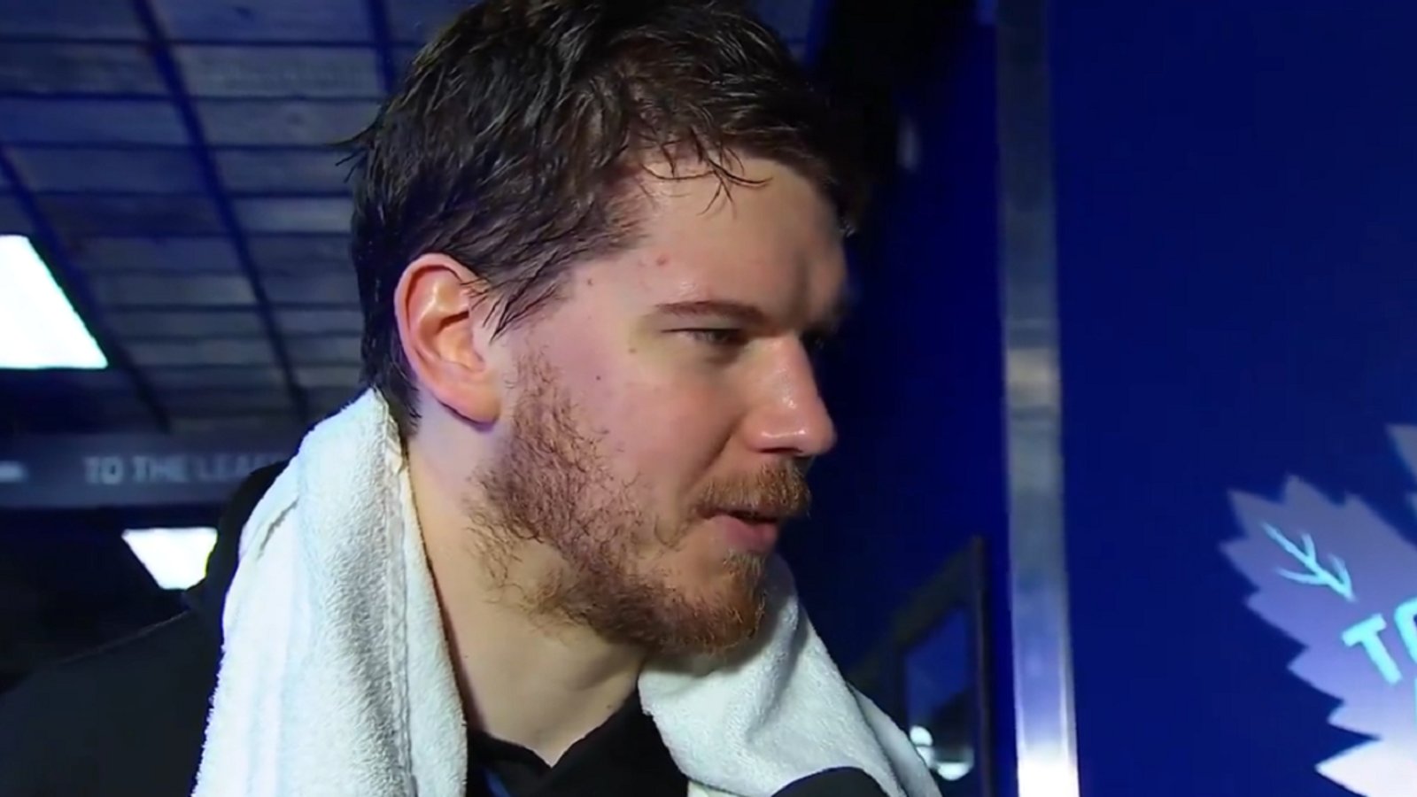Ilya Samsonov drops F-Bomb in post-game interview.