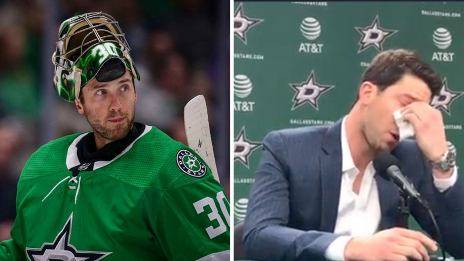 An emotional Ben Bishop is forced to retire due to injury